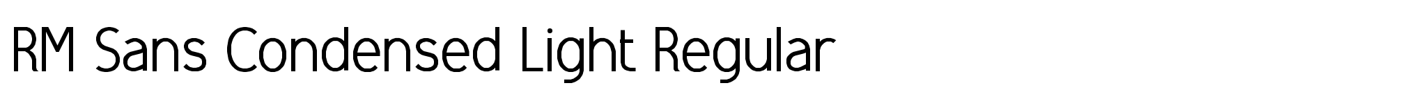 RM Sans Condensed Light Regular image